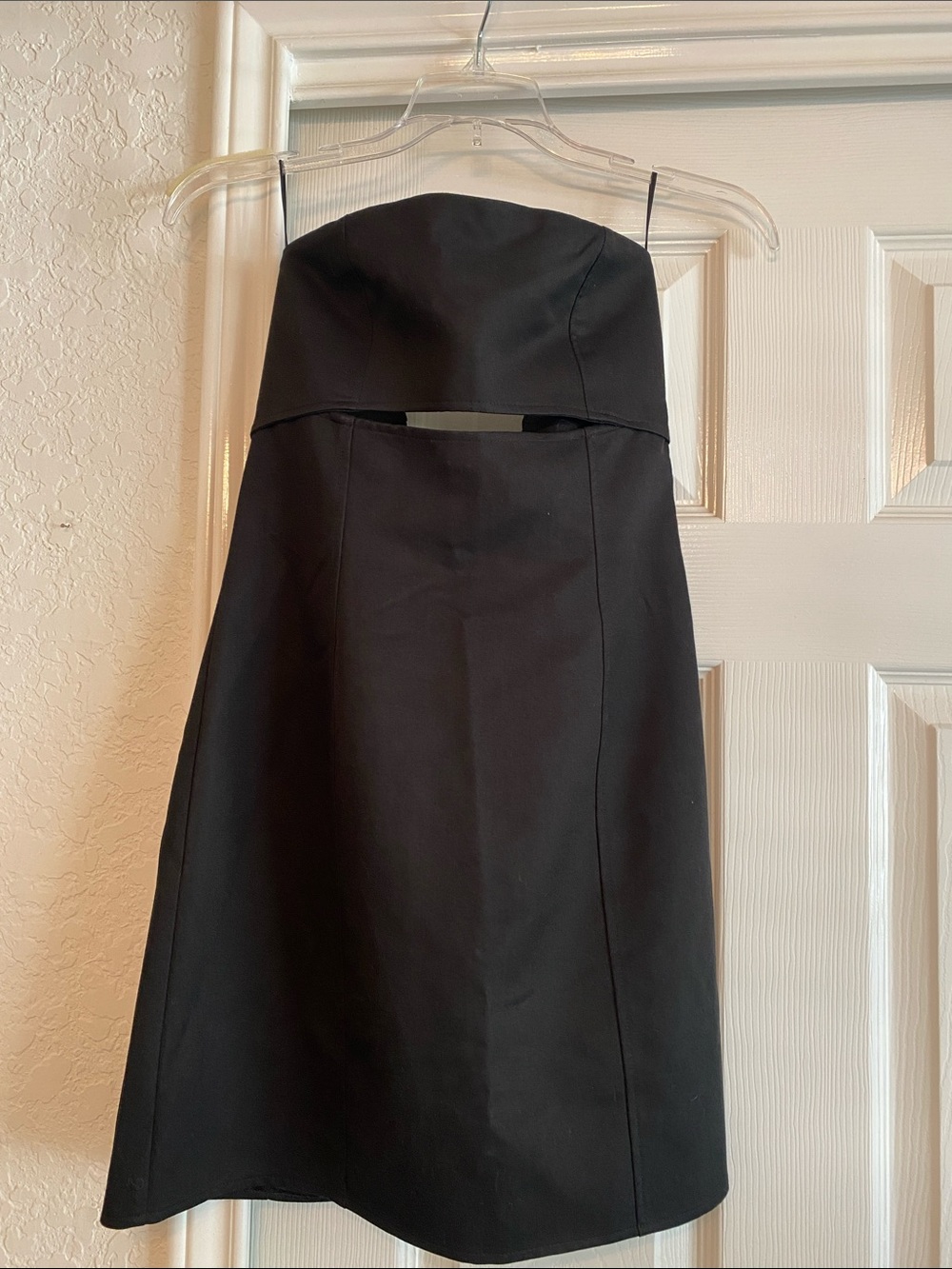 Zara Black strapless mini dress